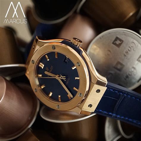 hublot classic fusion rose gold blue|hublot classic fusion black dial.